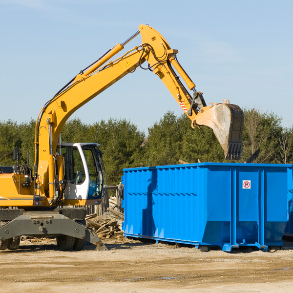 can i choose the location where the residential dumpster will be placed in Clark South Dakota